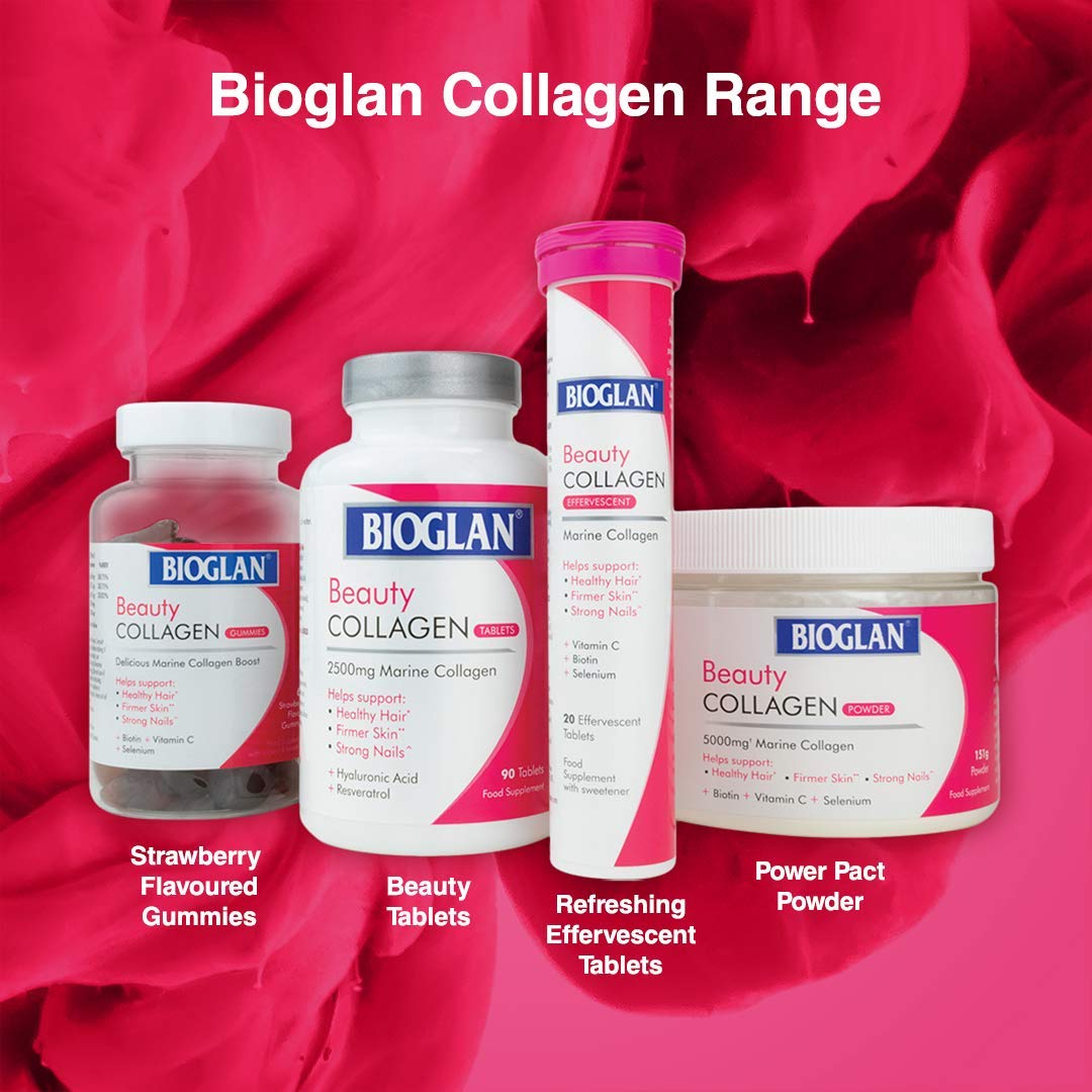 Bioglan Collagen Gummies | 1000mg | Hydrolysed Marine Collagen | Biotin Bioglan Au supplements