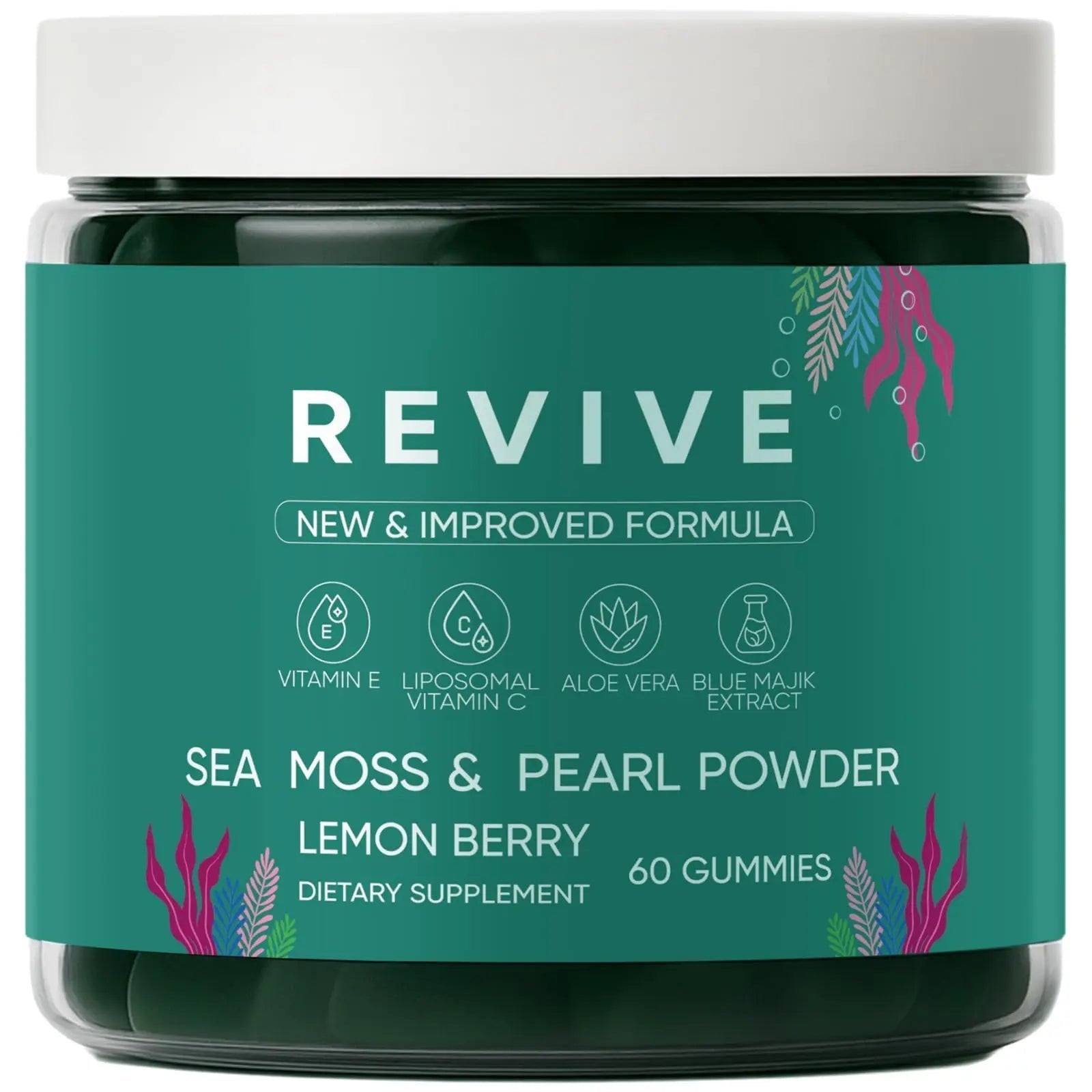 Neonomicon Balmbare Revive Gummies for Hair Loss - Sea Moss Gummies with Vitamin C, Vitamin E, Aloe Vera, Pearl Powder Supports Faster Hair Growth Neonomicon Au supplements