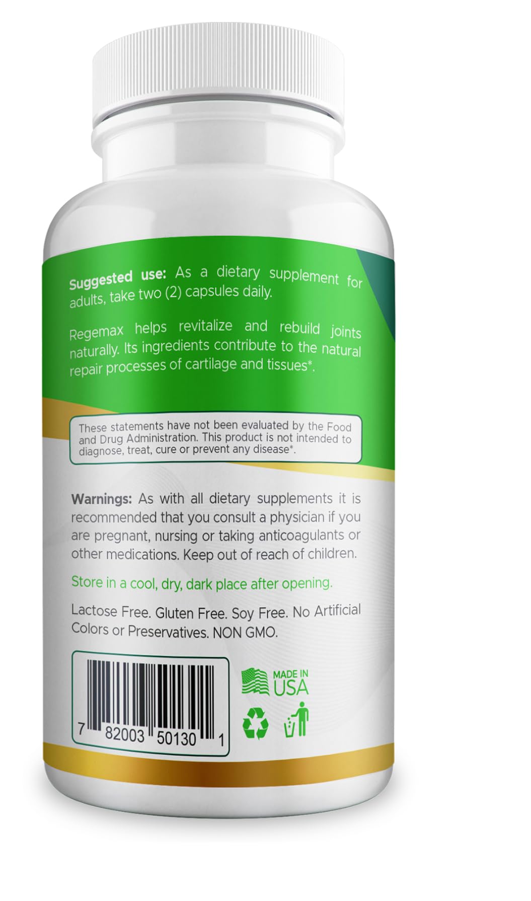AURA VITAMINS REGEMAX regenerates and Helps Alleviate Joint discomfort Supplement, Snail Protein, Boswellia Serrata, and Turmeric – 60 Caps. (2) AURA VITAMINS Au supplements