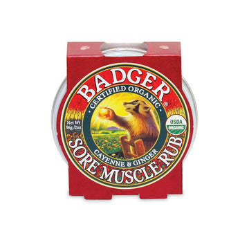 Badger Sore Muscle Rub Tin, Cayenne & Ginger, 2 oz (1 Pack) Badger Au supplements