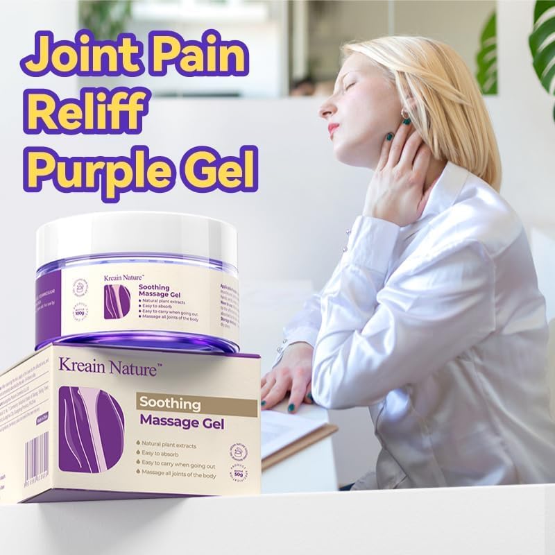 Kreain Nature 2 PCS Joint Gel Purple Soothing Massage Gel Soothes Knees, Lumbar, Neck, Back, Shoulders, Hands, and Feet, 1.76 oz Kreain Nature Au supplements