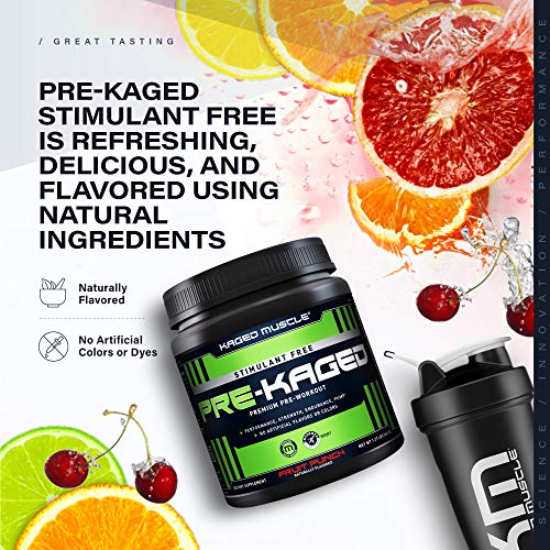 Kaged Stimulant Free Pre Workout Powder | Fruit Punch | Pre-Kaged | Formulated Kaged Au supplements