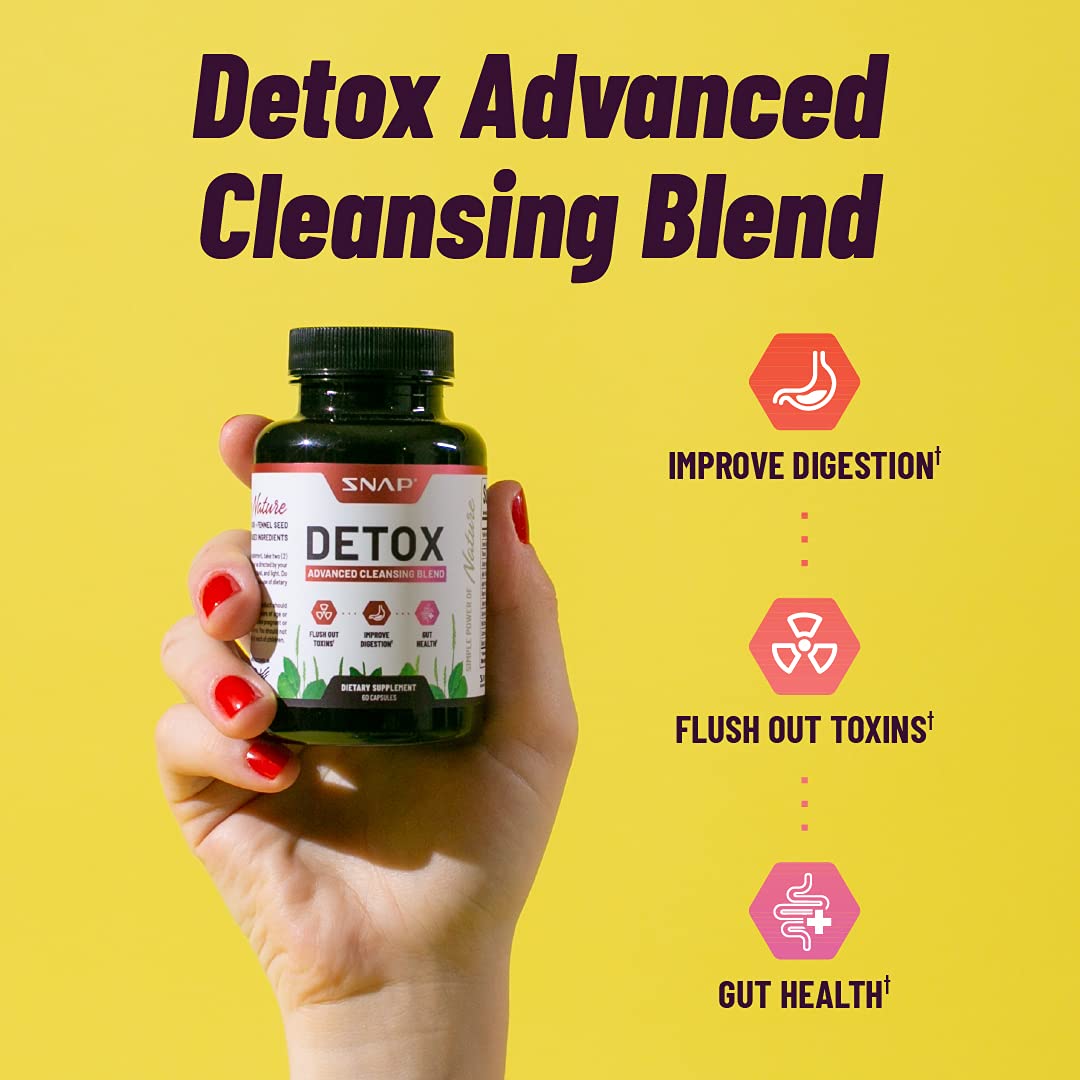 Snap Supplements Detox Cleanse Capsules - Advanced Blend for Full Body Detox & Cleans Snap Supplements Au supplements