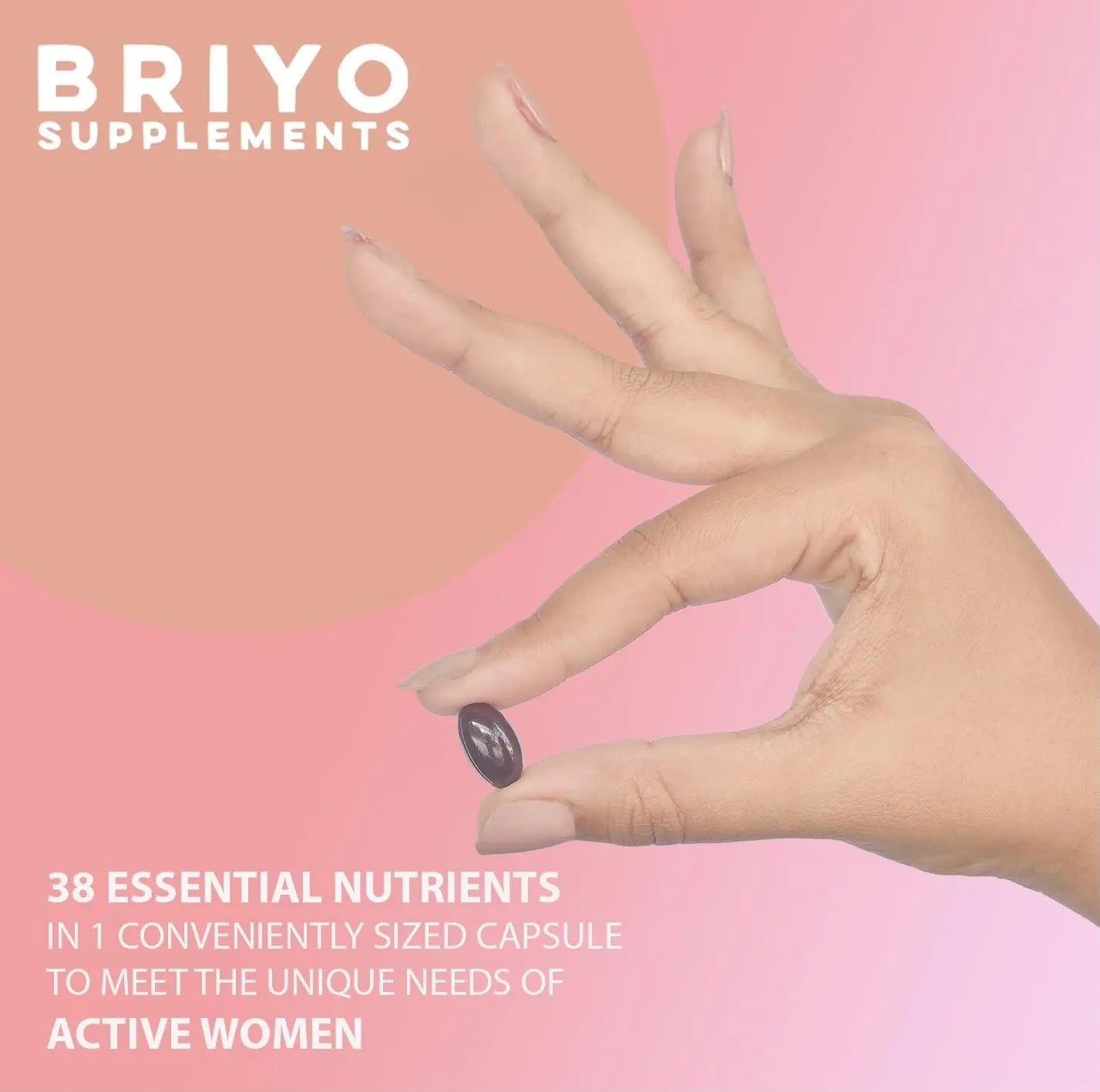 Briyosis All Around Women - 38 nutrients (Essential Vitamins, Minerals, Natural extracts, Amino acids, Primrose Oil) - 90 Capsules Briyosis Au supplements