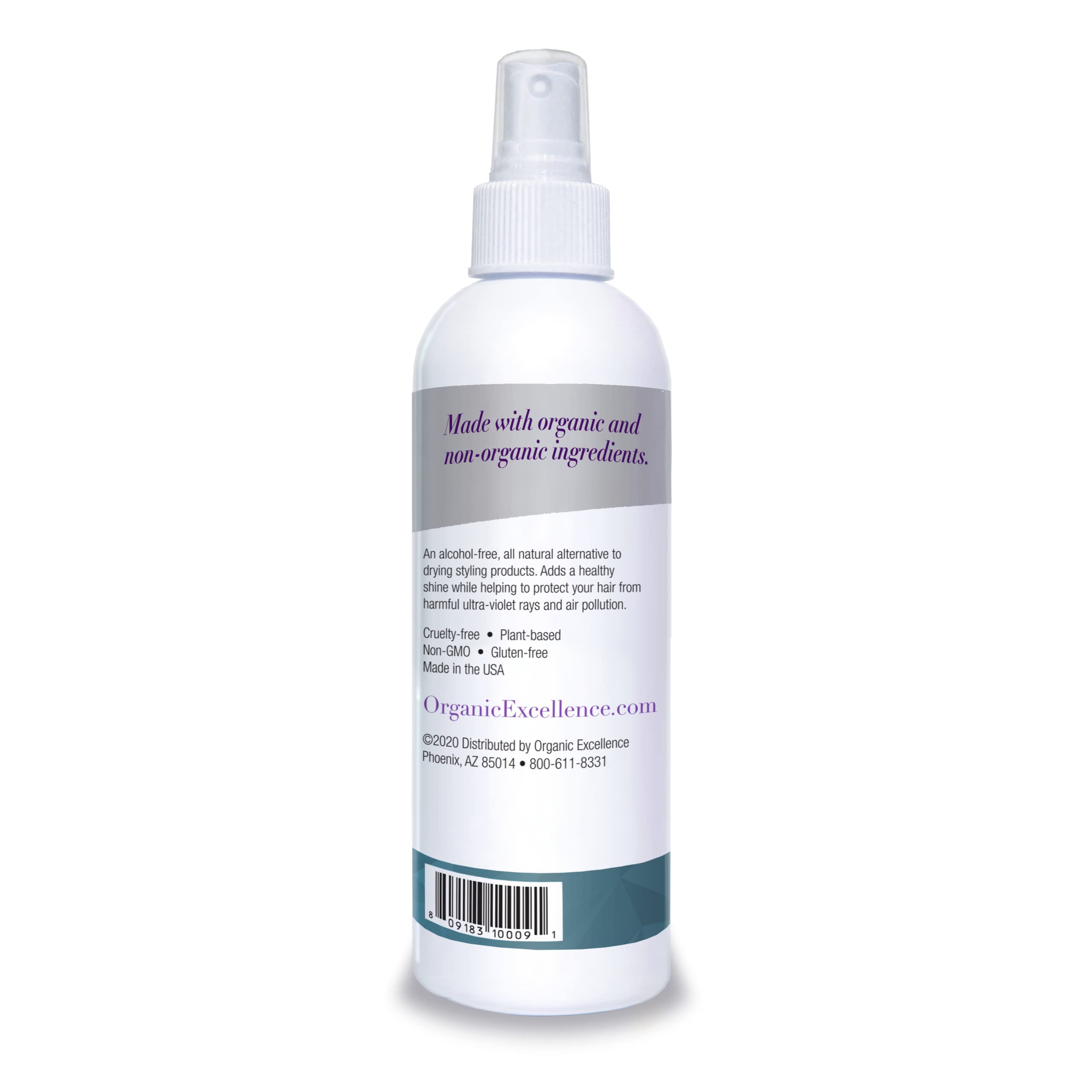 Organic Excellence Wild Mint Styling Spray, Alcohol-Free, pH Neutral, 8 Ounce Organic Excellence Au supplements
