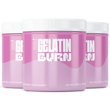 Nature’s NutriWave Gelatin Burn – Natural Powder Supplement with Vitamins, Minerals & Botanical Extracts – Non-GMO, Easy to Mix, USA Made – 2.65Oz, 75g, 30 Servings, 3 Month Supply Nature’s NutriWave Au supplements