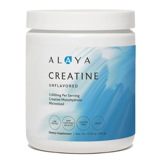 Alaya Naturals Micronized Creatine Monohydrate Powder – Pure Performance Fuel for Strength, Mental Focus, Vegan, Non-GMO, Easily Mixable & Flavorless - 5 g Alaya NaturalsAU supplements