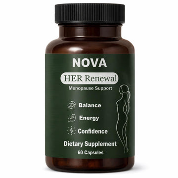 DFTLUUE NOVA Menopause Relief Support for Her - Probiotic Estrogen Balance Formula with Curcuminoids & Botanical Extracts – Supports Hormonal Balance, Comfort & Daily Well-Being – 60 Capsules (1) DFTLUUE Au supplements