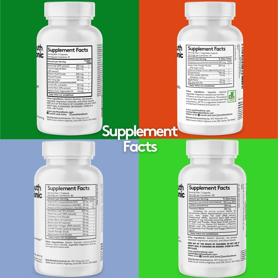 Youth & Tonic CortiThermo Shape Detox Cleanse Kick Off Weight Management - 120 Pills Youth & Tonic Au supplements