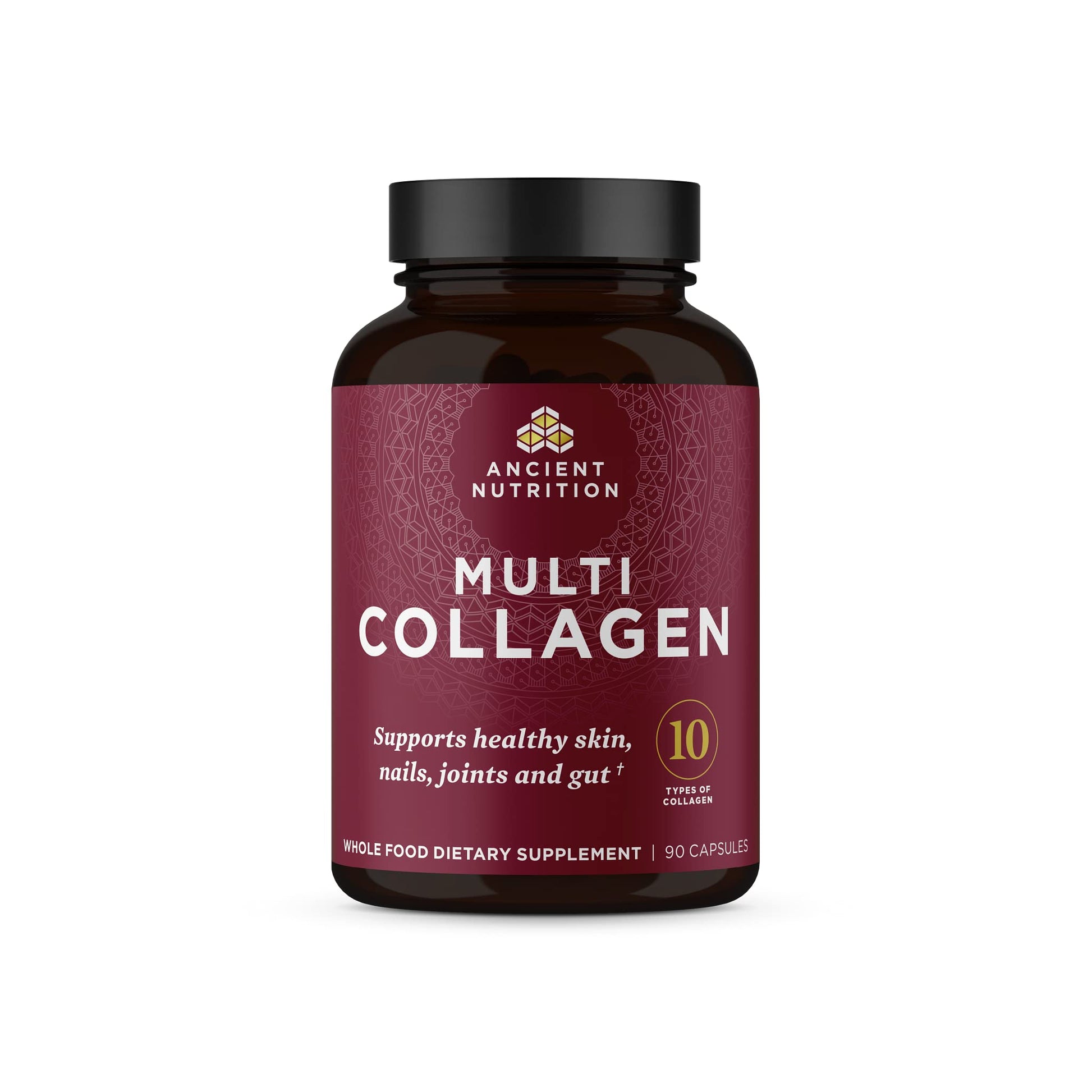 Ancient Nutrition Collagen Peptides Pills, Hydrolyzed Multi Collagen Supplement, Types I, II, II, V & X, Supports Healthy Skin and Nails, Gut Health and Joints, 90 Capsules Ancient Nutrition Au supplements