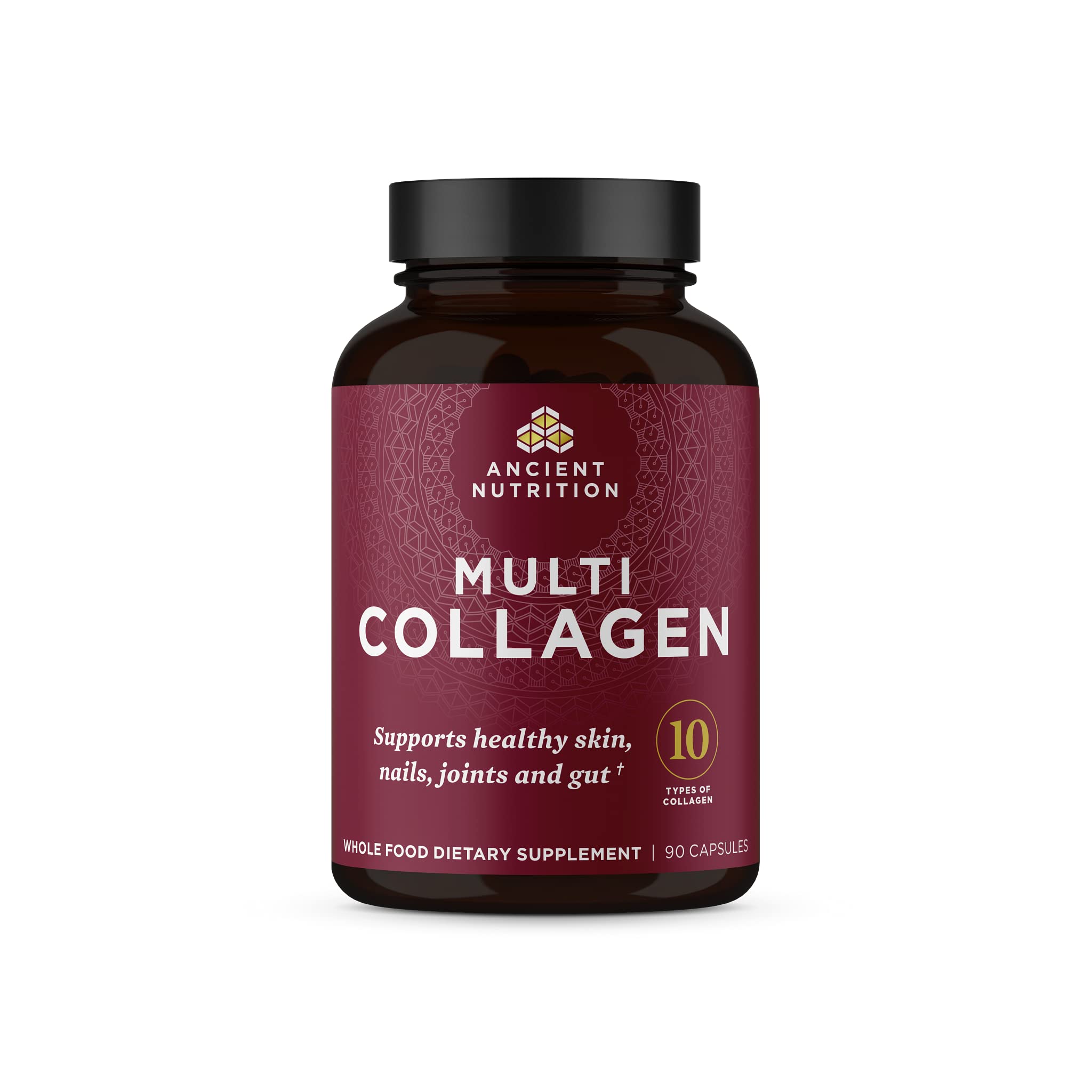 Ancient Nutrition Collagen Peptides Pills, Hydrolyzed Multi Collagen Supplement, Types I, II, II, V & X, Supports Healthy Skin and Nails, Gut Health and Joints, 90 Capsules Ancient Nutrition Au supplements
