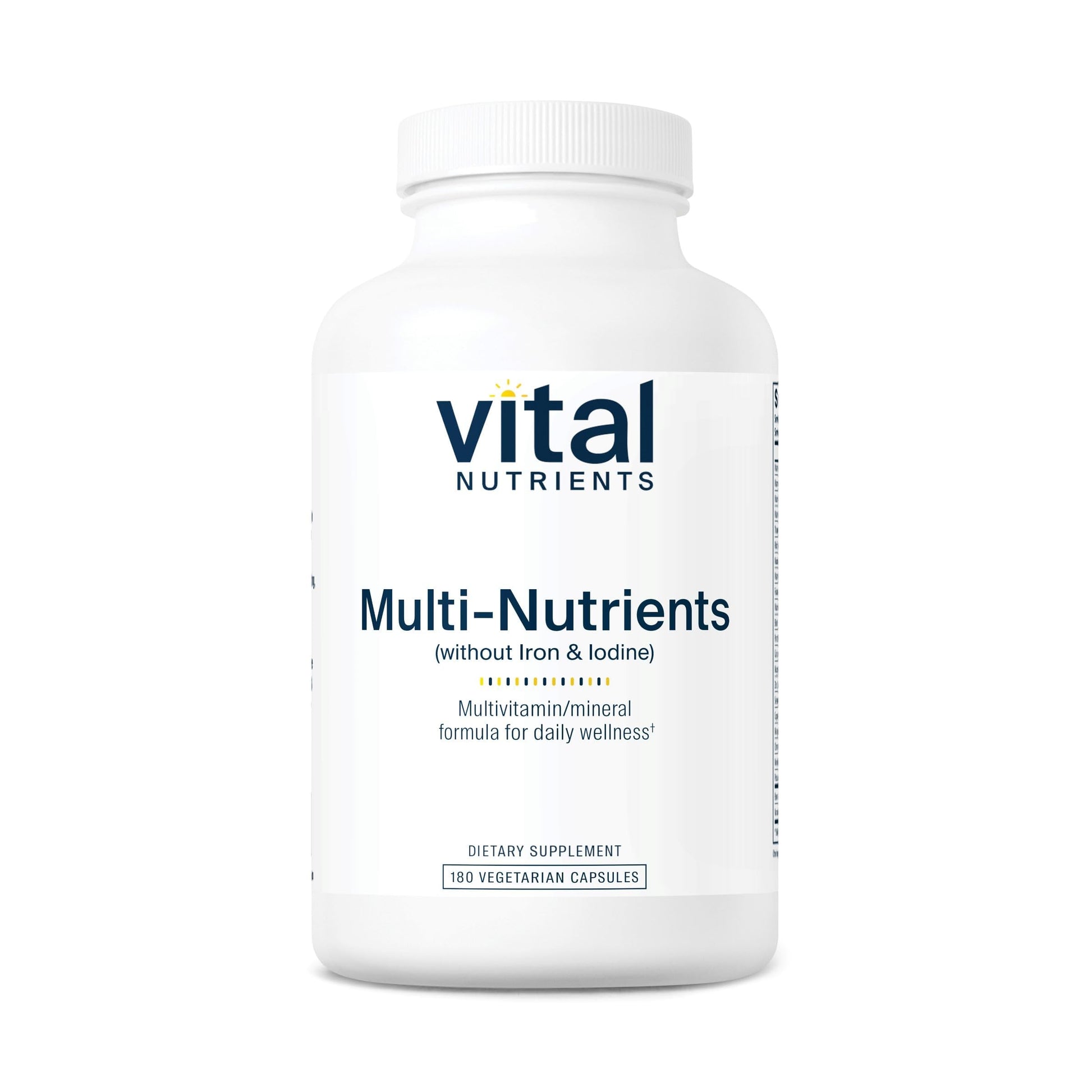 Vital Nutrients Multi-Nutrients (No Iron or Iodine) - Comprehensive Vegetarian Daily Multivitamin and Mineral Formula with Potent Antioxidants* - Gluten, Dairy, Soy Free - Non-GMO - 180 Capsules Vital Nutrients Au supplements