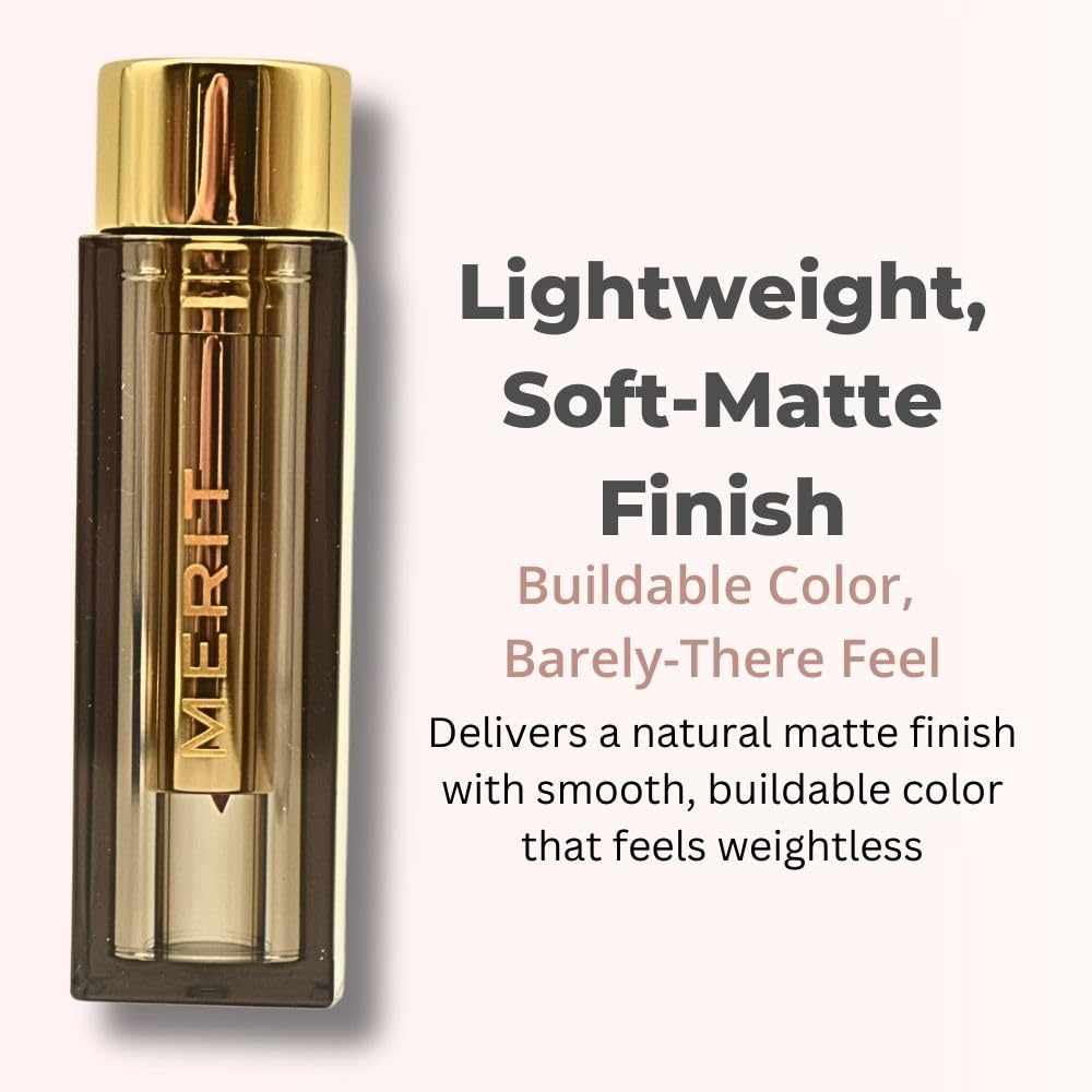 Merit Signature Lip Lightweight Matte Lipstick - 0.10 oz / 3 g (Classic (neutral), standard) Merit Au supplements