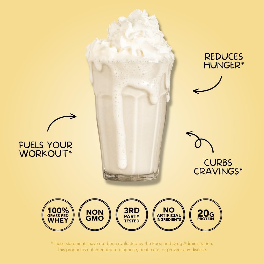 Clean Simple Eats Simply Vanilla Whey Protein Powder, Natural Sweetened and Cold-Proce Clean Simple Eats Au supplements