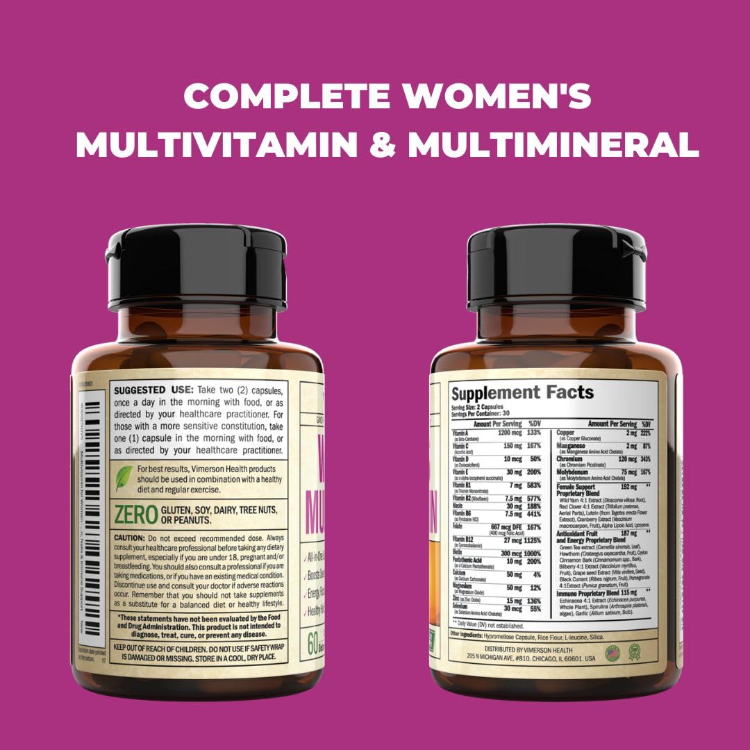 Multivitamin for Women - Womens Multivitamin & Multimineral Supplement Vimerson Health Au supplements