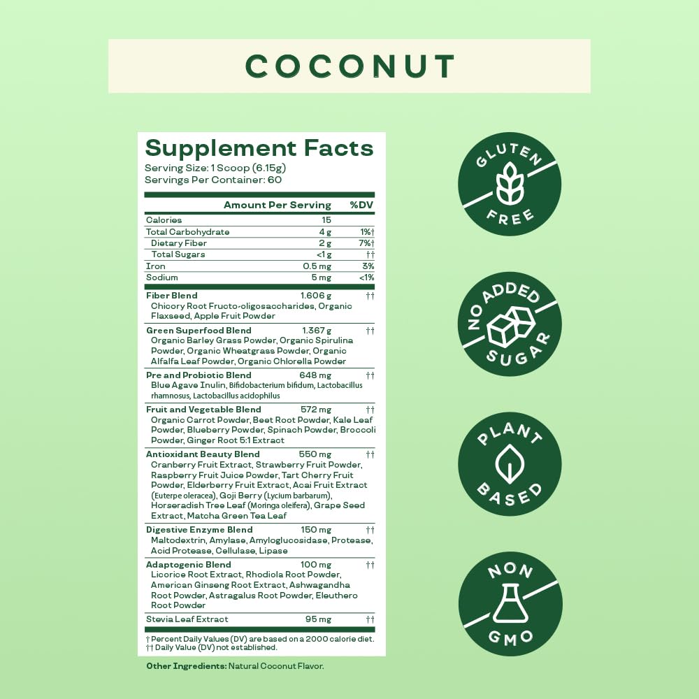 Bloom Nutrition Super Greens Powder Smoothie & Juice Mix - Probiotics for Digestive Bloom Nutrition Au supplements