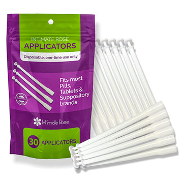 Intimate Rose 30 Count Vaginal Suppository Applicators, Individually Wrapped, Disposable Applicator Intimate Rose Au supplements