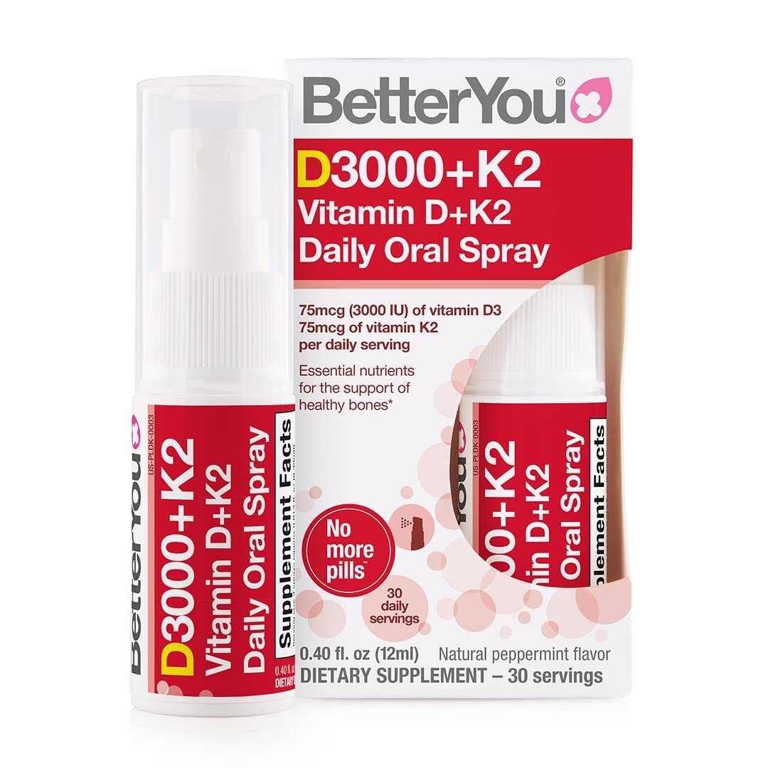 BetterYou D3000 + Vitamin D + K2 Spray 12ml BetterYou Au supplements