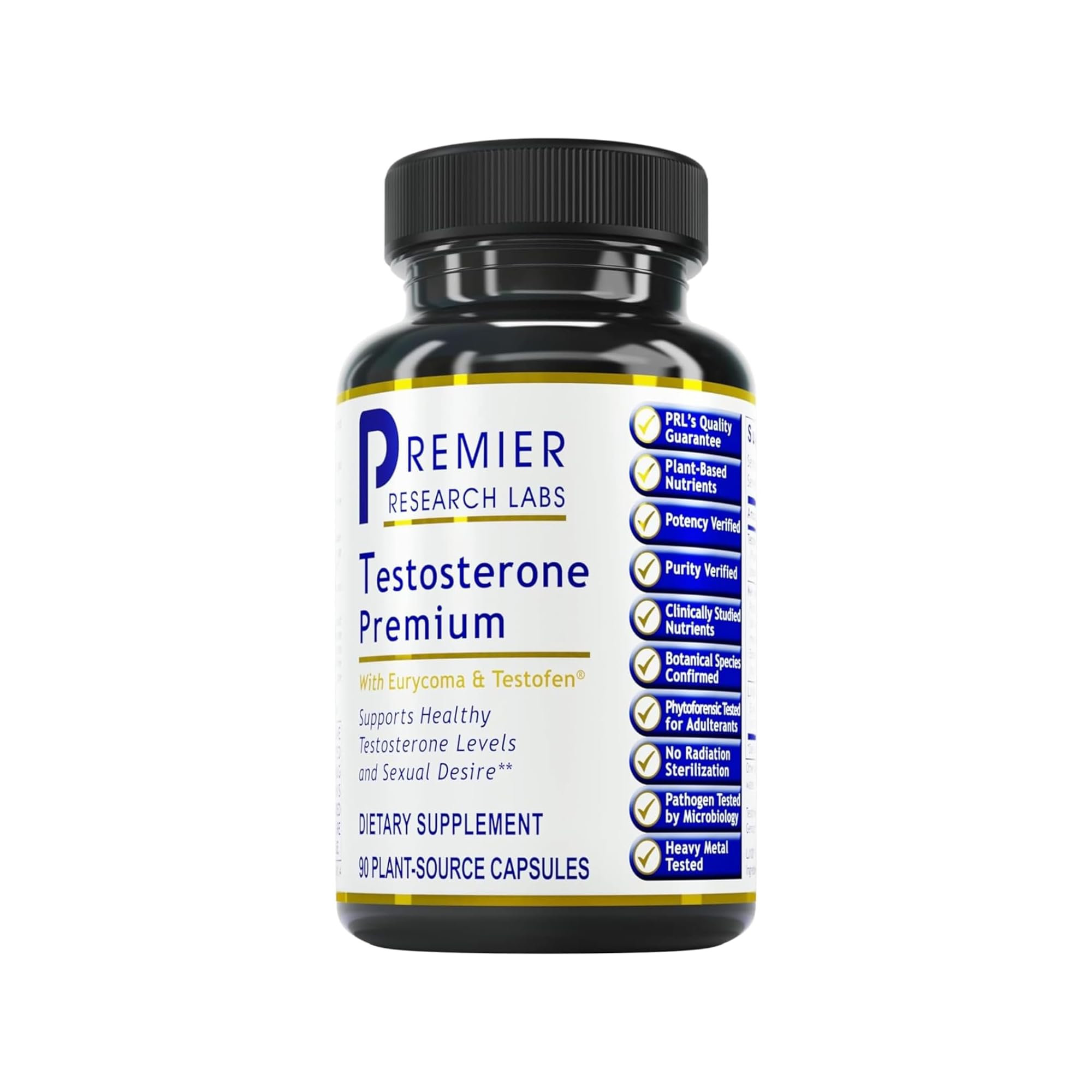 Premier Research Labs Testosterone Premium - Testosterone Supplement for Men, All Natural Testosterone Complex, Premier Labs Testosterone Support, Fenugreek, Cordyceps & Maca - 90 Vegetarian Capsules Premier Research Labs Au supplements