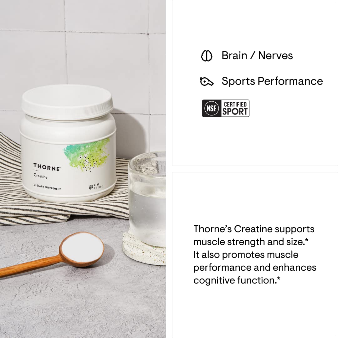 THORNE Creatine - Creatine Monohydrate, Amino Acid Powder - Support Muscles THORNE Au supplements