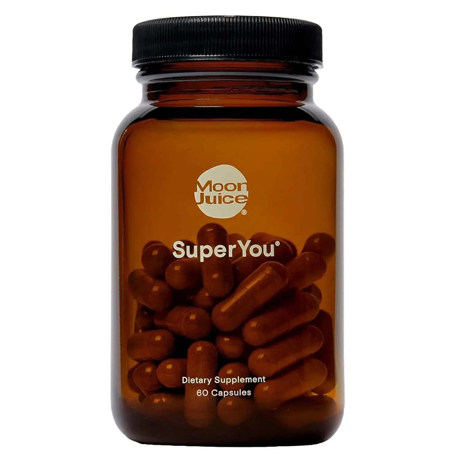 Moon Juice SuperYou Ashwagandha Supplements with Rhodiola, Shatavari & Amla - Cortisol Reducer for Energy, Mood, Focus and Stress Support, Vegan, Non-GMO & 100% Traceable, 60 Capsules, 30 Servings Moon Juice Au supplements
