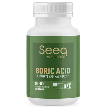 Seeq Wellness Boric Acid Vaginal Suppositories - Helps Support Odor Control and Balance Vaginal PH Seeq Wellness Au supplements