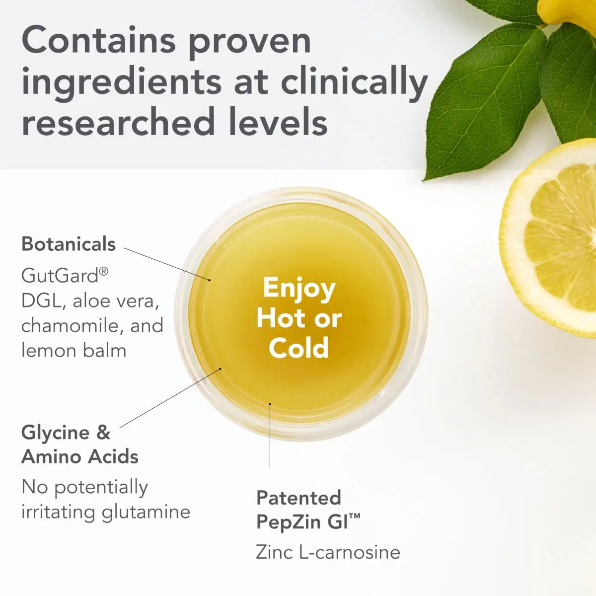 Bio-Botanical Research Biocidin Drink Mix - GI InnerCalm - Support Digestive Health, GI Detox, Healthy Mood & Sense of Relaxation - Soothing Formula with Glycine & No Glutamine (30 Stick Packs) Bio-Botanical Research Au supplements