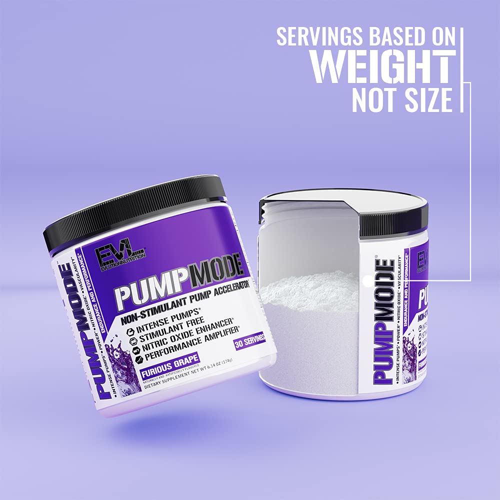 EVL PumpMode Nitric Oxide Supplement - Nitric Oxide Booster Pump Pre Workout Powder Evlution Au supplements