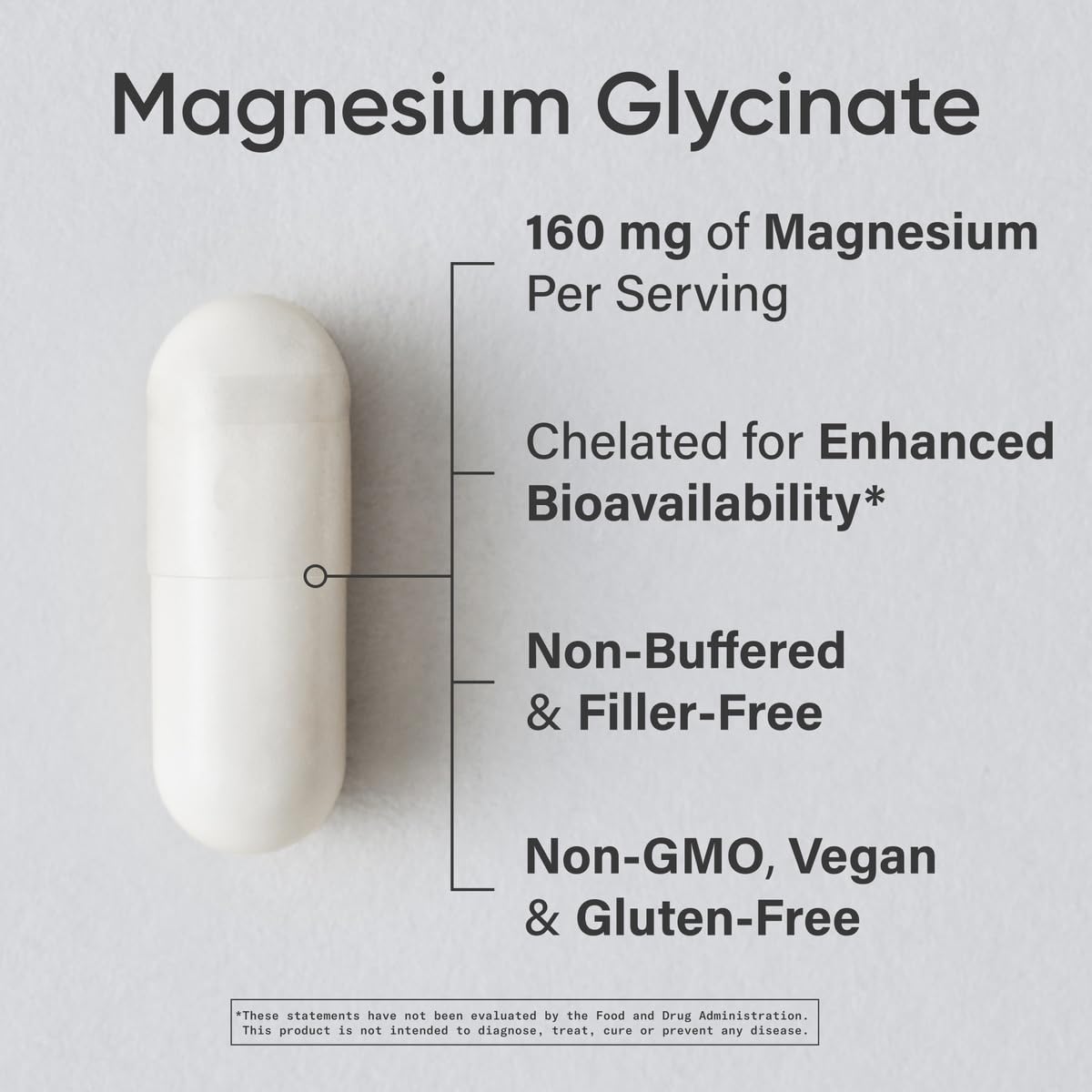 Sports Research® Magnesium Glycinate - Supports Restful Sleep & Enzymatic Processes - 160 mg Chelated Magnesium - Vegan Capsule - 90 Count Sports Research Au supplements