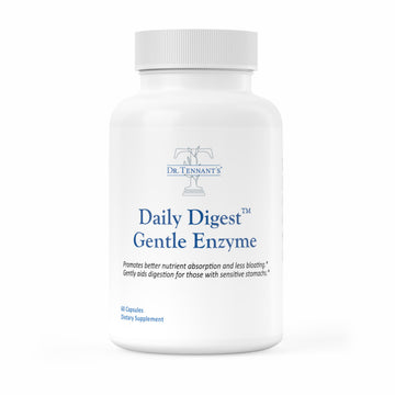 Dr. Tennant's Digestive Enzymes with Bromelain, Papain and Lipase - Bloating Relief and Gas Support for Sensitive Stomachs, Vegan, 27-Enzyme Blend,