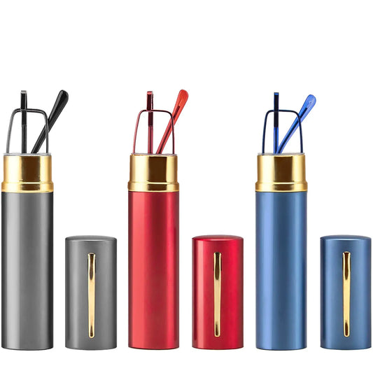 REAVEE 3 Pack Slim Pen Reading Glasses Small Tube Stylish Readers for Women Men REAVEEAU supplements