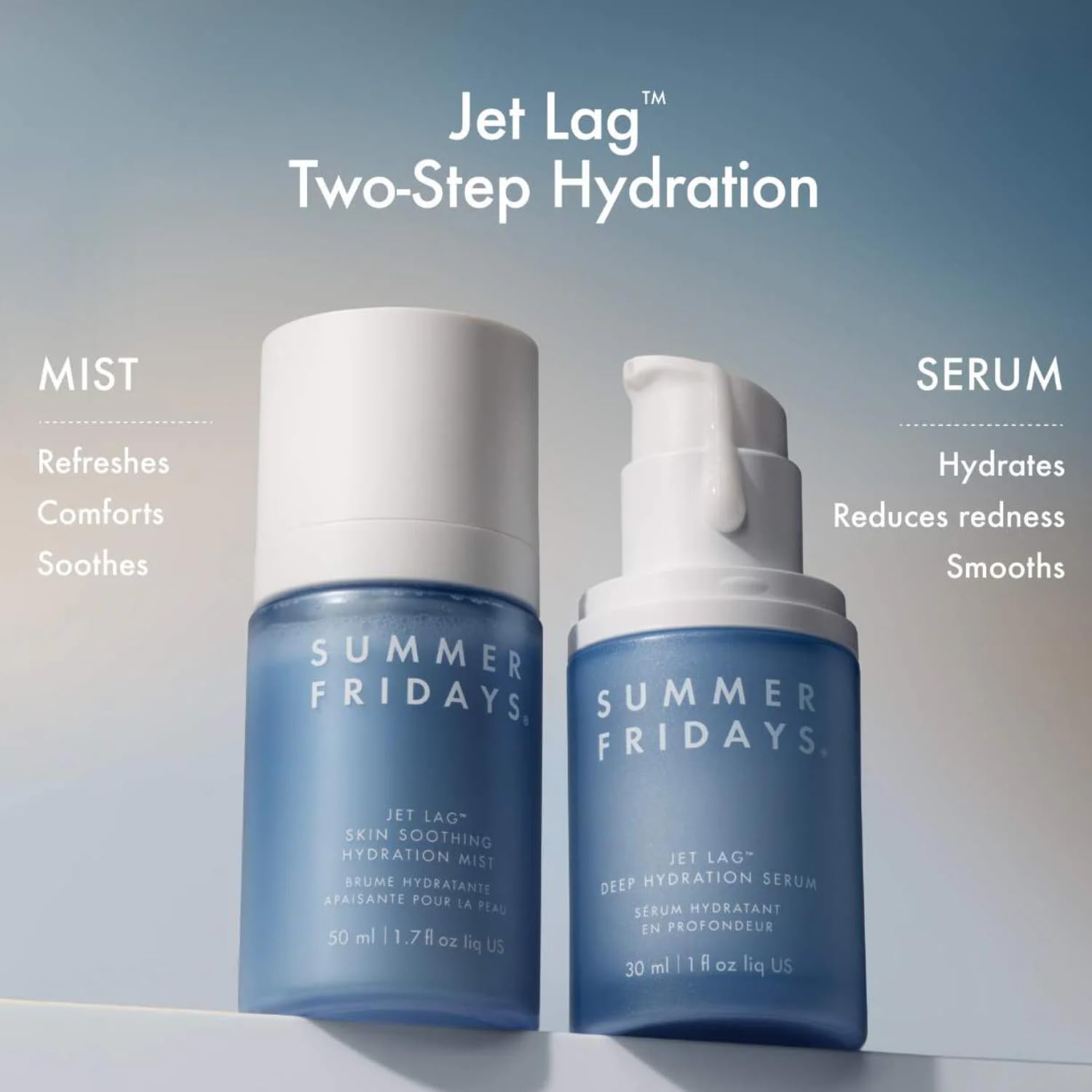 Summer Fridays Jet Lag Skin Soothing Hydration Face Mist - Ultra-Fine Facial Spray & Hydrating Mist to Comfort, Soothe & Help Provide Protective Moisture Barrier Support for Glowing Skin (1.7 Fl Oz) Summer Fridays Au supplements