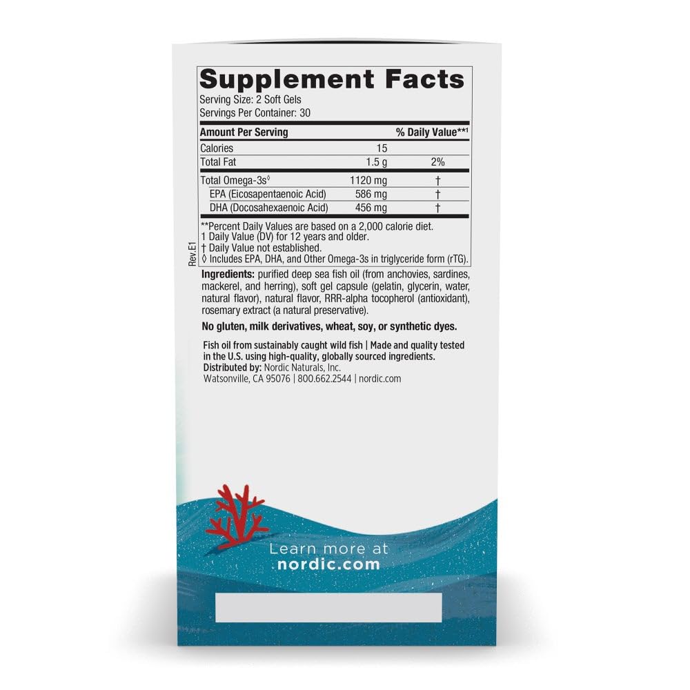 Nordic Naturals Ultimate Omega 2X Teen, Strawberry - 60 Mini Soft Gels - 1120 mg Total Omega-3s with EPA & DHA - Brain Health, Positive Mood, Social Development, Learning - Non-GMO - 30 Servings Nordic Naturals Au supplements