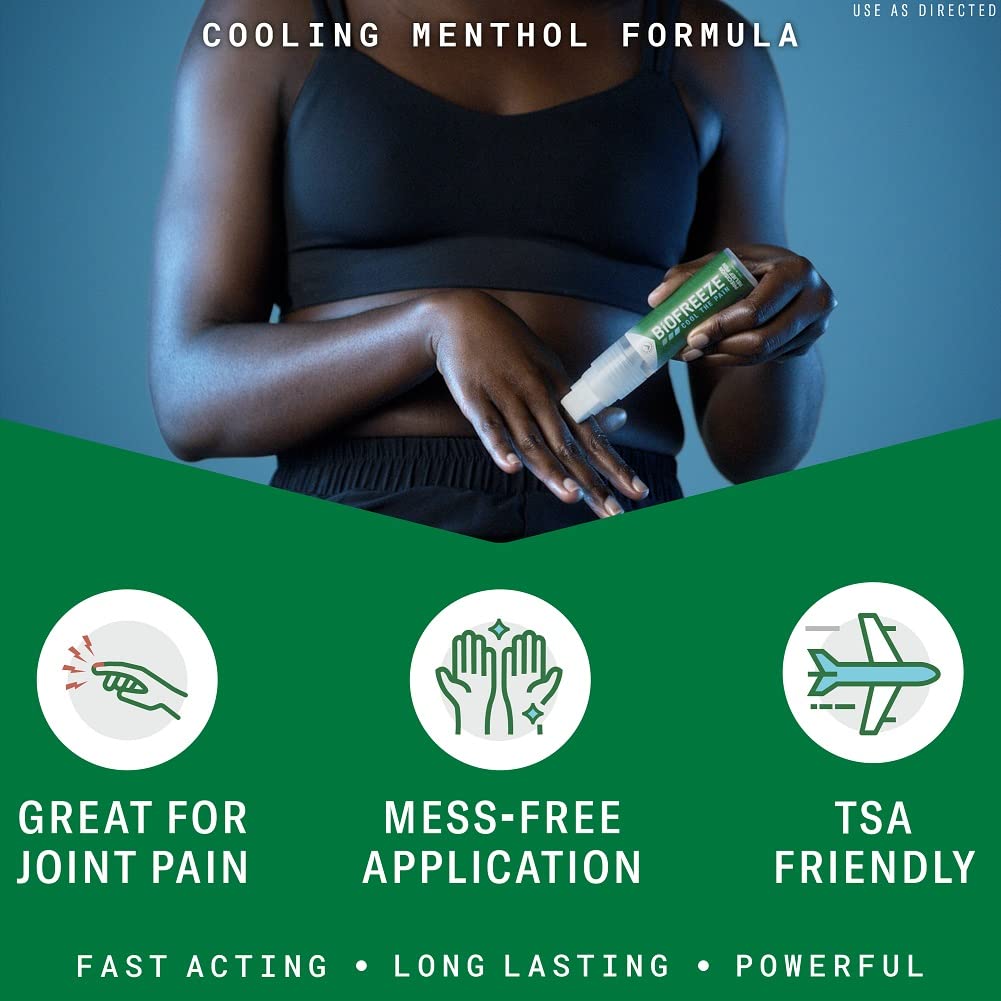 Biofreeze Precision Pain Relief Pen, Arthritis Pain Reliever, Mess-Free Cooling Joint Pain Relief, Menthol Pain Relief Liquid 1.15 Fl Oz Biofreeze Au supplements