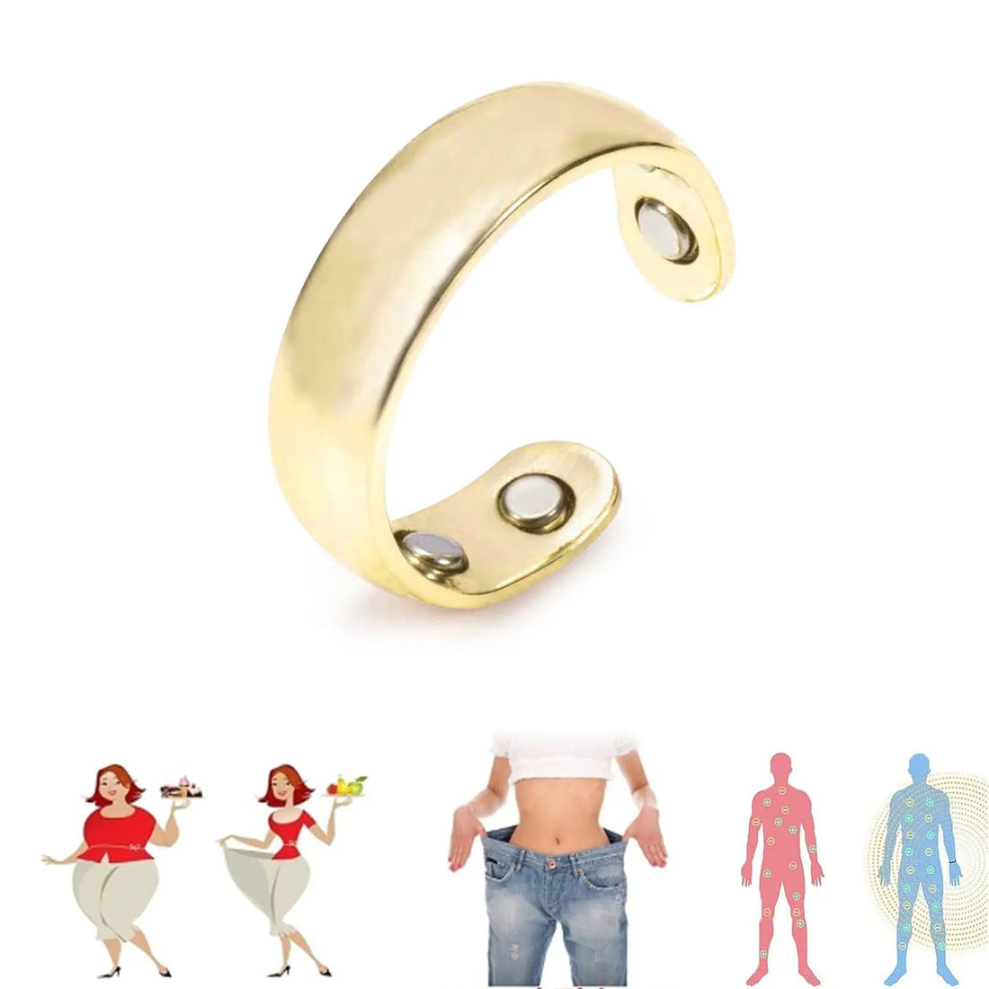 HVZZ Calmi Ring, Olux Rings for Women, Calmi Magnetic Ring for Lymphatic Drainage Arthritis Pain Relief HVZZ uk supplements