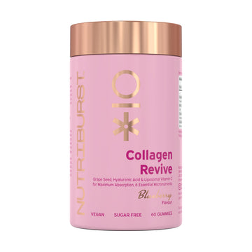 Nutriburst - Vegan Collagen Revive Gummies - Biotin (100µg), Hyaluronic Acid (100mg) + Vitamin C (80mg) Nutriburst Au supplements