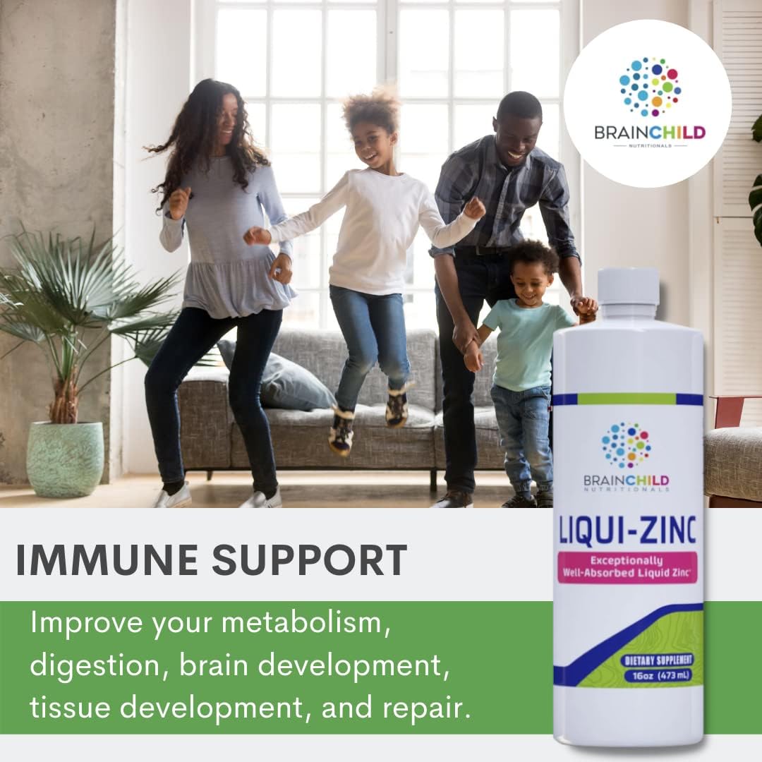 BrainChild Nutritionals LiquiZinc Liquid Formula (Unflavored 16oz) BrainChild Nutritionals Au supplements