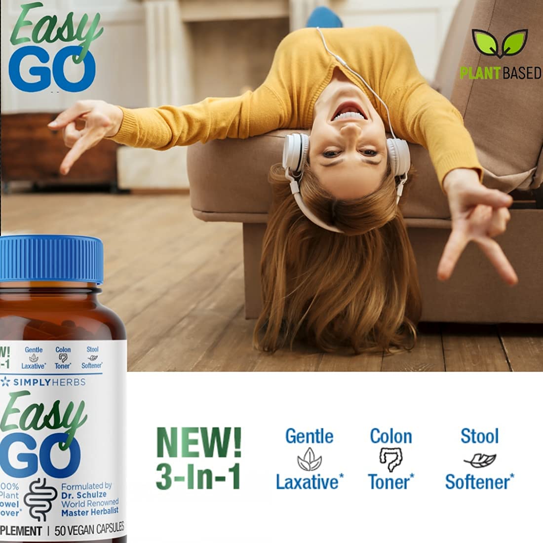 Dr. Schulze's Easy GO Bowel Mover - Formulated Gentle Laxative, Colon Toner & Stool Dr. Schulze's Au supplements