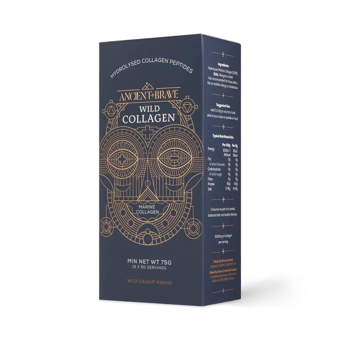 Ancient + Brave Wild Collagen Sachets 15 x 5g - Wild Caught Marine Collagen Powder Ancient + Brave Au supplements