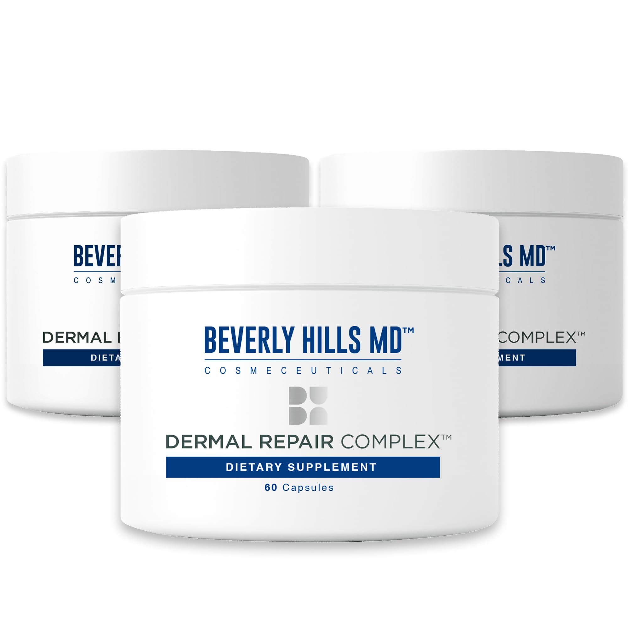 Beverly Hills MD Dermal Repair Anti-Aging Supplement - Hyaluronic Acid, Collagen, Vitamins for Smooth, Plump Skin (3) Beverly Hills MD Au supplements