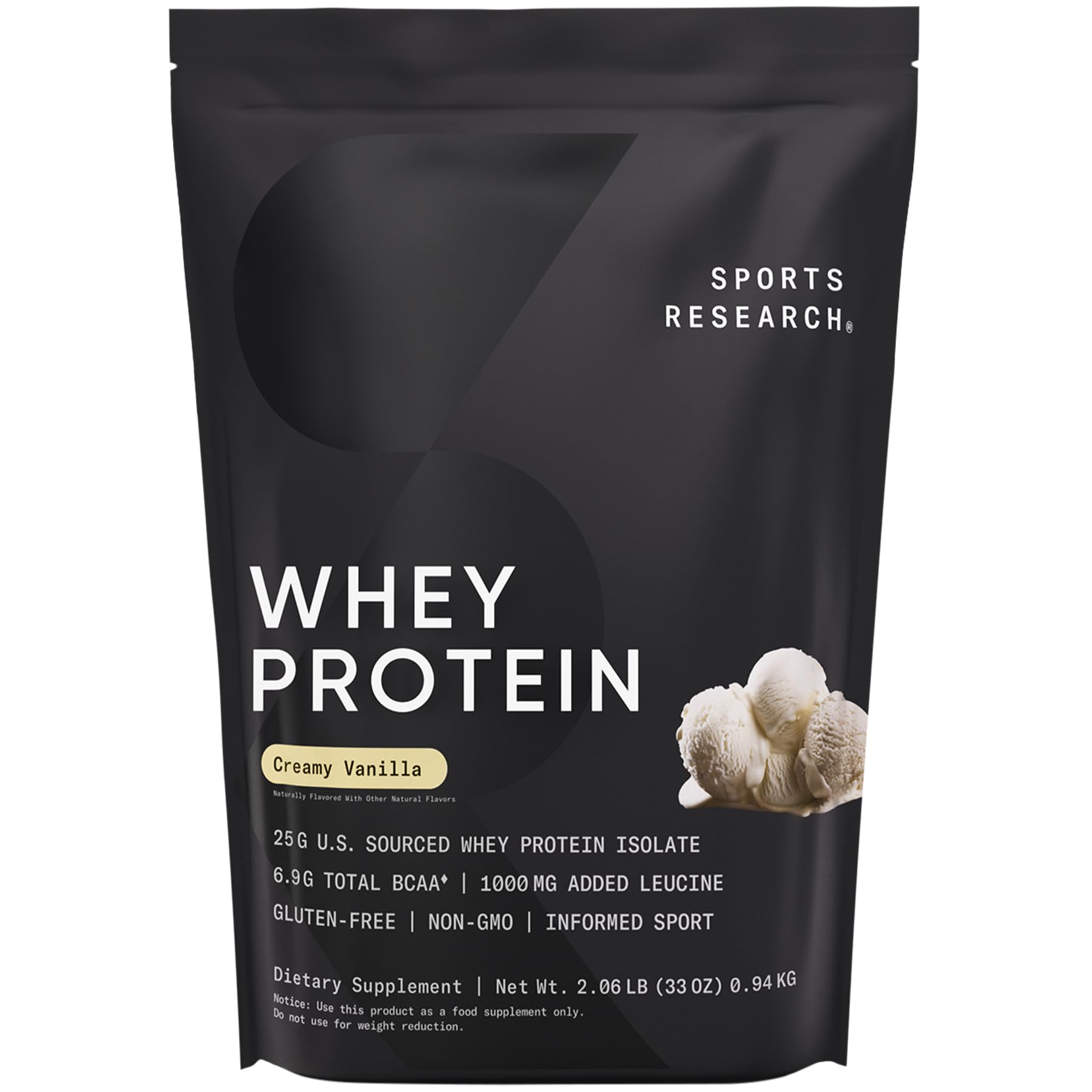 Sports Research Whey Protein Isolate - Sports Nutrition Protein Powder 25g per Serving Sports Research Au supplements