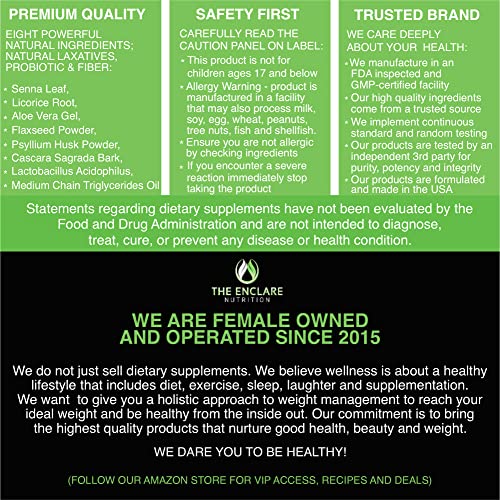THE ENCLARE NUTRITION Colon Cleanser Detox. Premium 15 Day Fast-Acting Diet Pills THE ENCLARE NUTRITION Au supplements