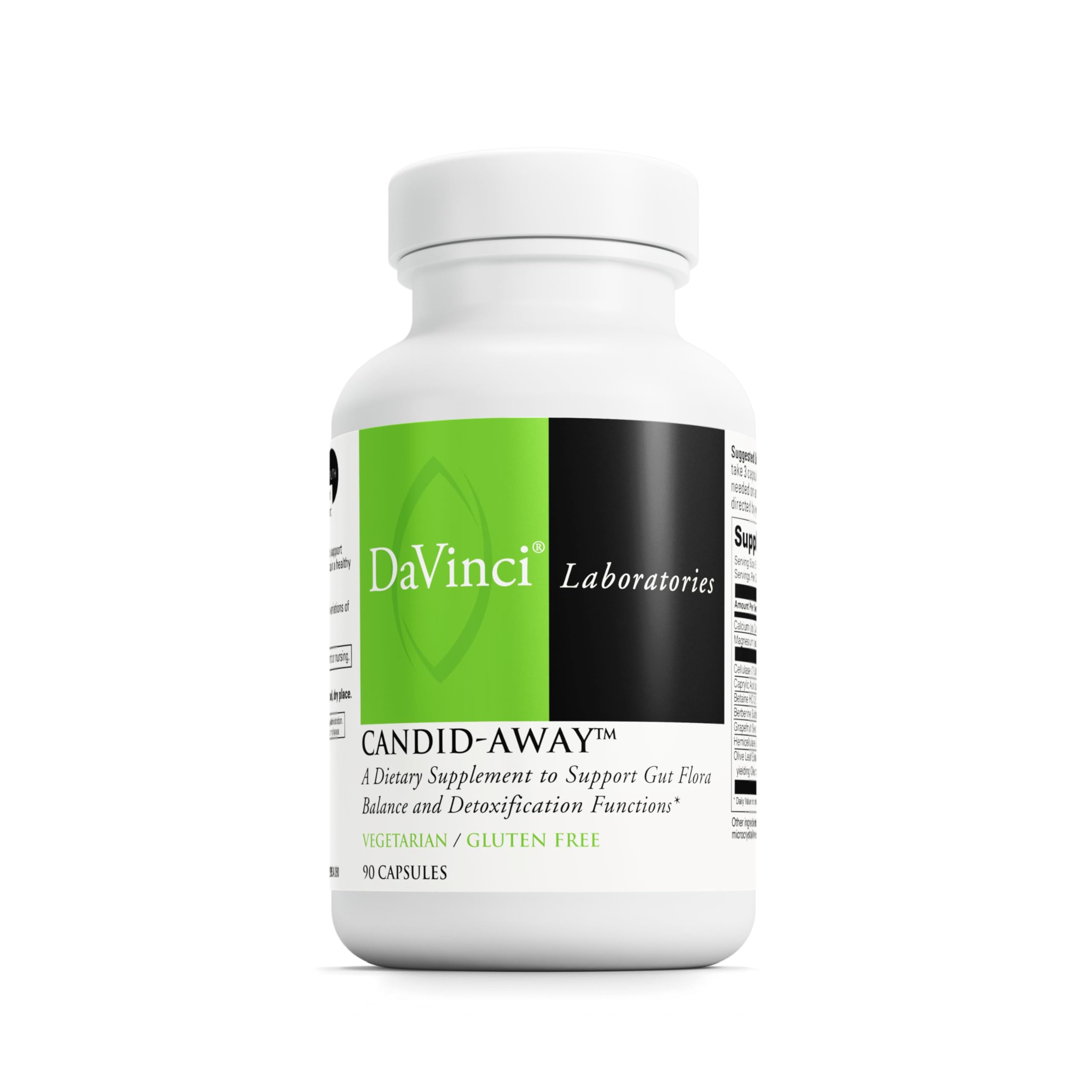 DAVINCI Labs Candid-Away - Digestive Gut Health Support, Immune System Support with Digestive Enzymes, Calcium, Magnesium & More* - 90 Vegetarian Capsules (30 Servings) DAVINCI Au supplements