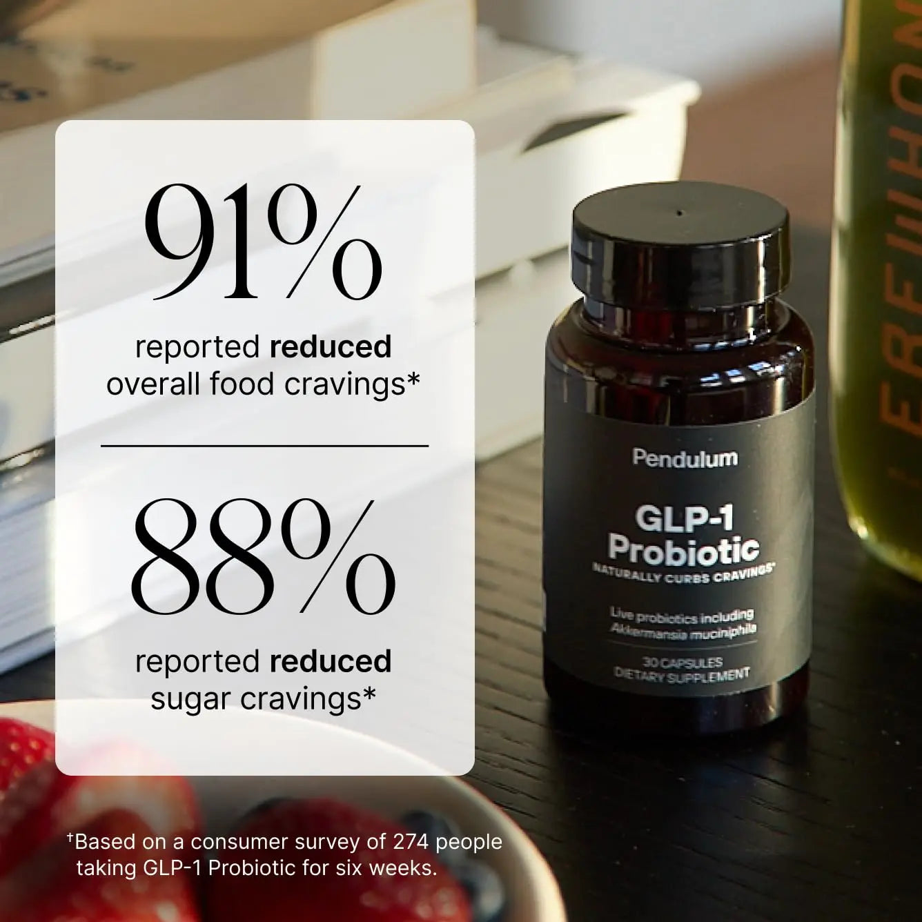 Pendulum GLP-1 Probiotic – Supports Appetite Control and Craving Management, Naturally | Improves Regularity & Gut Health with Akkermansia & Other Strains (30 Capsules) Pendulum Au supplements