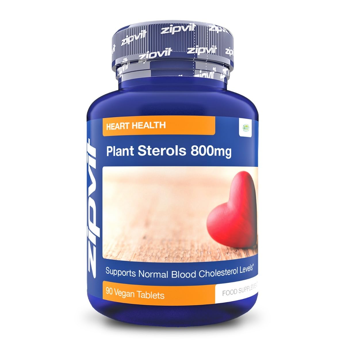 Plant Sterols High Strength 800mg, 90 Vegan Tablets, Supports and Helps Lower Zipvit Au supplements