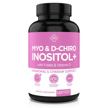 Optify Myo-Inositol & D-Chiro Inositol Supplement for Women – 40:1 Ratio Plus Folate and Vitamin D – Support Healthy Hormonal Balance, Regular Cycles, & Ovarian Health – 30-Day Supply Optify Au supplements
