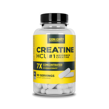 CON-CRET Creatine HCl Capsules | Muscle, Cognitive, Cellular Energy Support | No Bloating or Cramps | USA Made & NSF Certified | Creatine Pills (90 ct) CON-CRET Au supplements