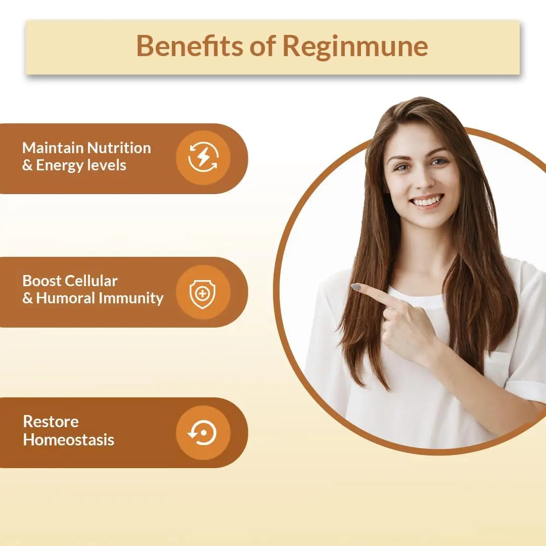 Biogetica Reginmune - Natural Immune Support Care Daily Boost Immune System Booster - 80 Capsules Biogetica Au supplements