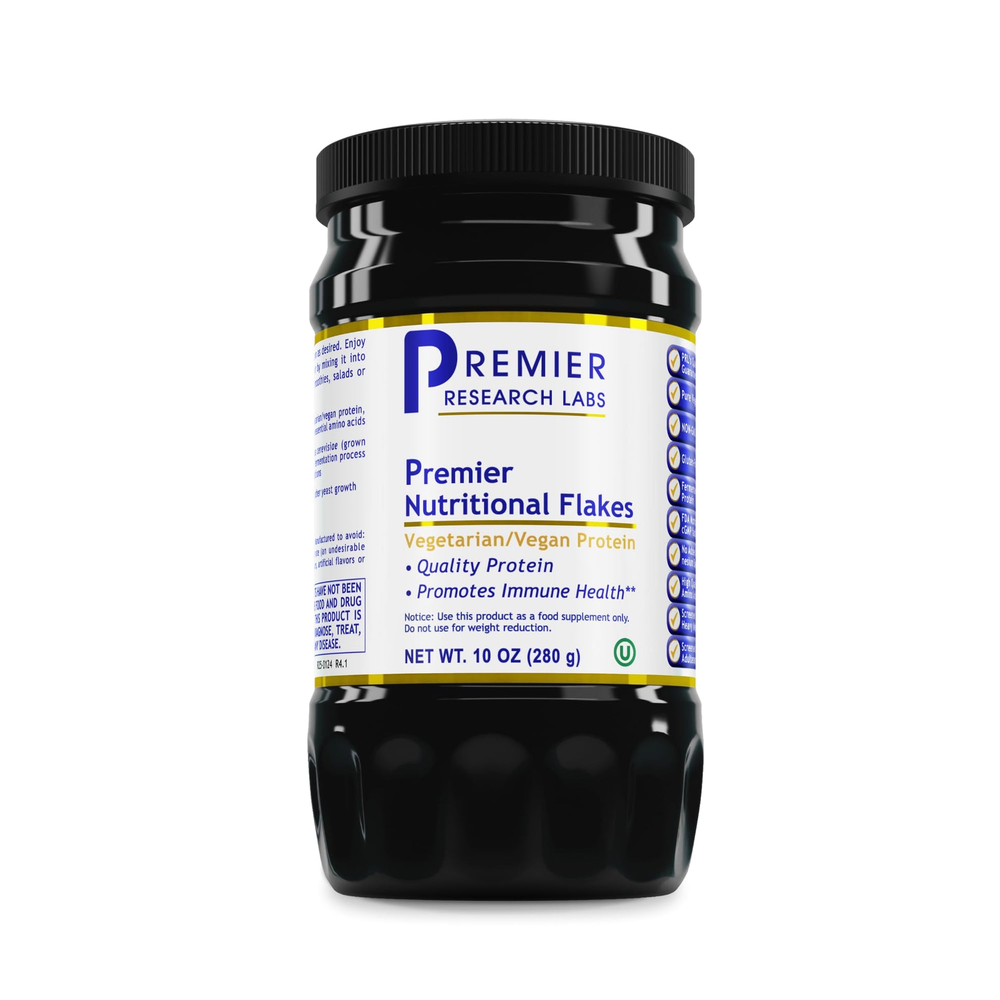 Premier Research Labs Nutritional Flakes - Fortified Nutritional Yeast Flakes for Baking, Immune Support & Nutrition with Protein & Vitamin B12, Active Dry Yeast for Vegan Cheese, Seasoning - 10 oz Premier Research Labs Au supplements