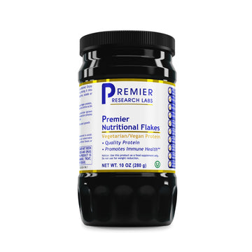 Premier Research Labs Nutritional Flakes - Fortified Nutritional Yeast Flakes for Baking, Immune Support & Nutrition with Protein & Vitamin B12, Active Dry Yeast for Vegan Cheese, Seasoning - 10 oz Premier Research Labs Au supplements